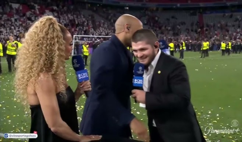 ¿Por qué Khabib Nurmagomedov evitó saludar con la mano a la presentadora Kate Scott? 