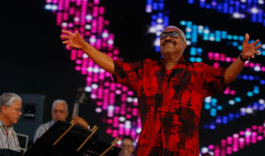 El director del Gran Combo de Puerto Rico, Rafael Ithier, en una foto de archivo. EFE/Thais Llorca