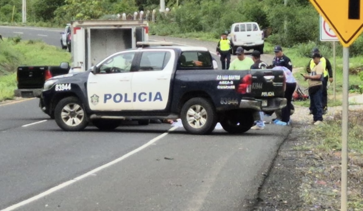 Ciclista de 28 años muere atropellado en la vía a Guararé 