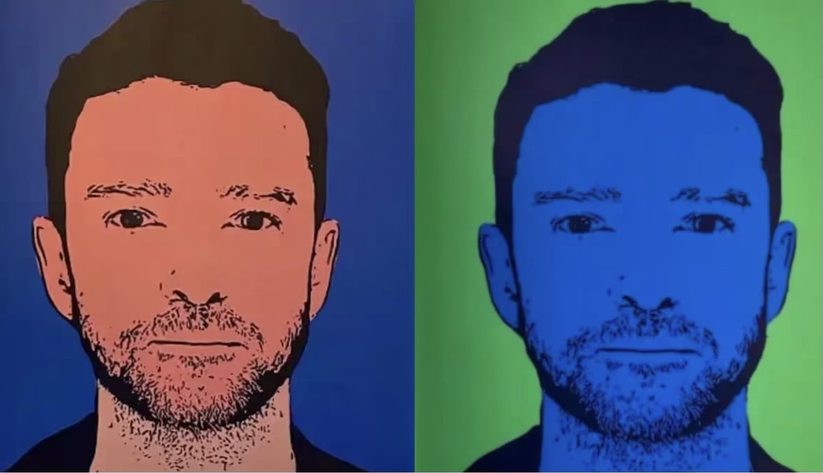 La foto de Justin Timberlake arrestado se convirtió en arte y han vendido varias réplicas  