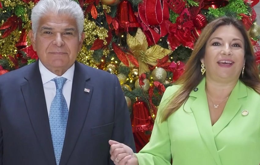 Presidente Mulino y la Primera Dama envían mensaje de Navidad: 'Queremos desearles paz, unión y prosperidad' 