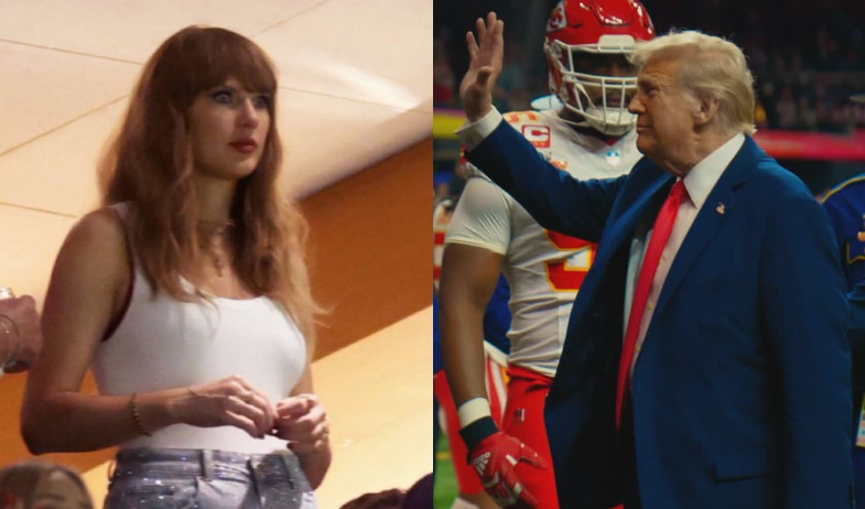 Trump se atribuye abucheos a Taylor Swift durante el Super Bowl 