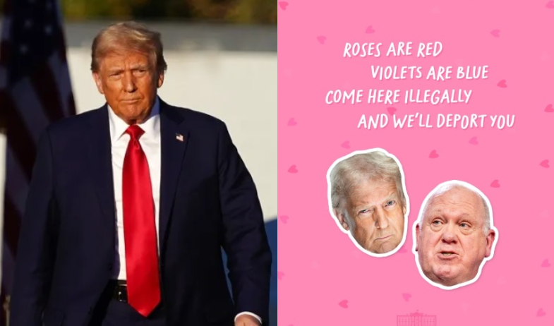 Trump envía un mensaje a los migrantes por San Valentín: ven ilegalmente y te deportaremos 