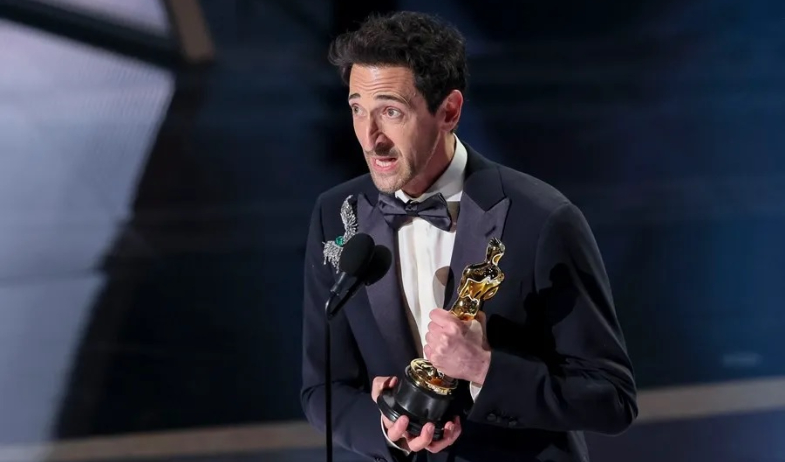 Adrien Brody hace historia con el discurso más extenso de los premios Óscar 