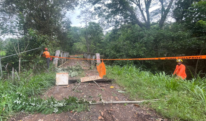 SINAPROC cierra el paso por dos puentes en Capira y Chame 