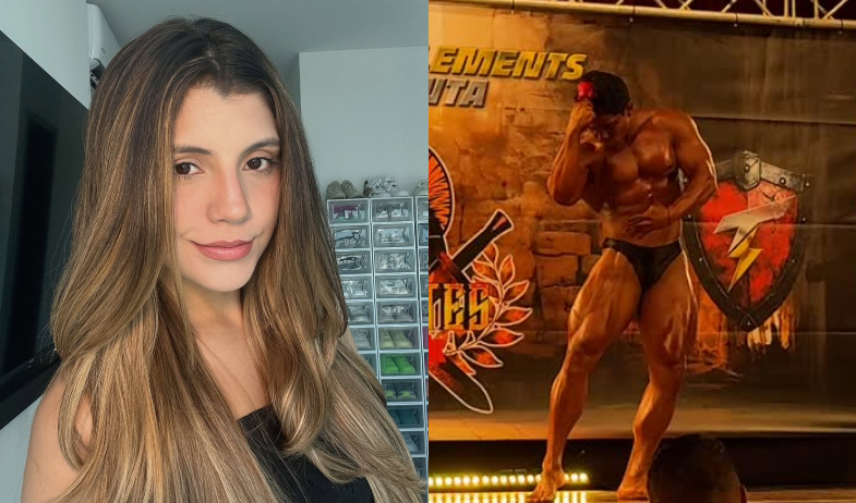 ¡Novia orgullosa! Joseline Pinto  aplaude la presentación de su novio en evento de fisicoculturismo 