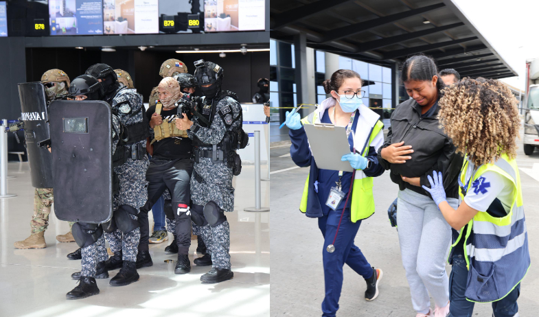 Simulacros en Aeropuerto Internacional de Tocumen refuerzan protocolos frente a terrorismo y eventos críticos 
