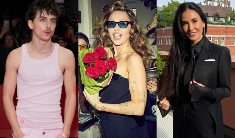 Miley Cyrus, Demi Moore y Timothée Chalamet recibirán estrellas en el Paseo de la Fama 