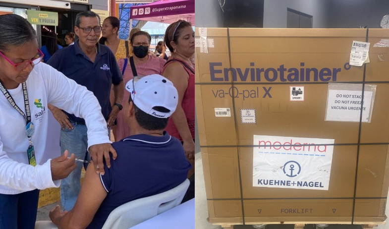 Panamá recibe 44,000 dosis de la nueva vacuna contra la Covid- 19 