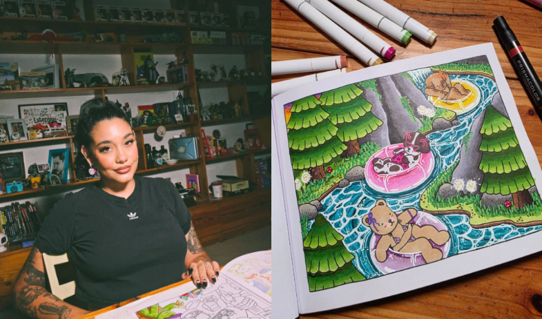 Estefi Varela encuentra en el arte de colorear un refugio para la ansiedad y los pensamientos intrusivos 