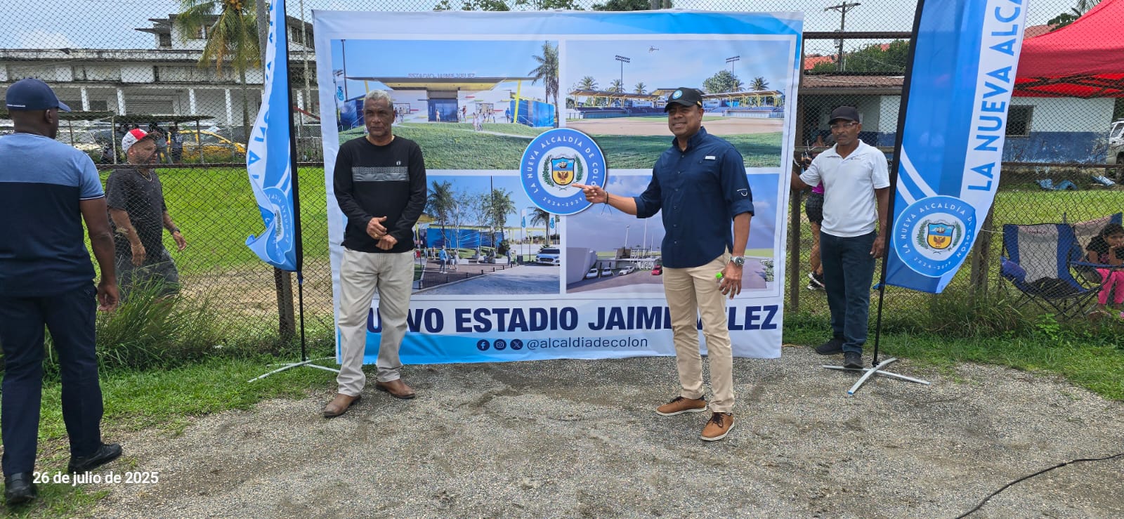 Alcaldía de Colón impulsa construcción del nuevo estadio Jaime Vélez en Arco Iris 
