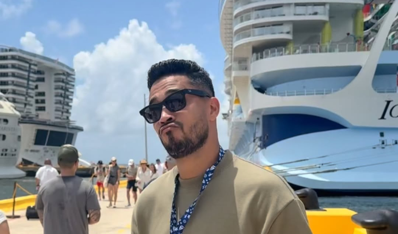  Rommelito se la sacó en un crucero por ir tras un helado 