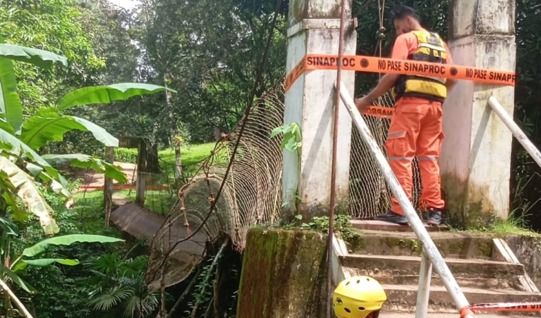 Colapso de puente colgante en Torega deja cinco mujeres lesionadas  