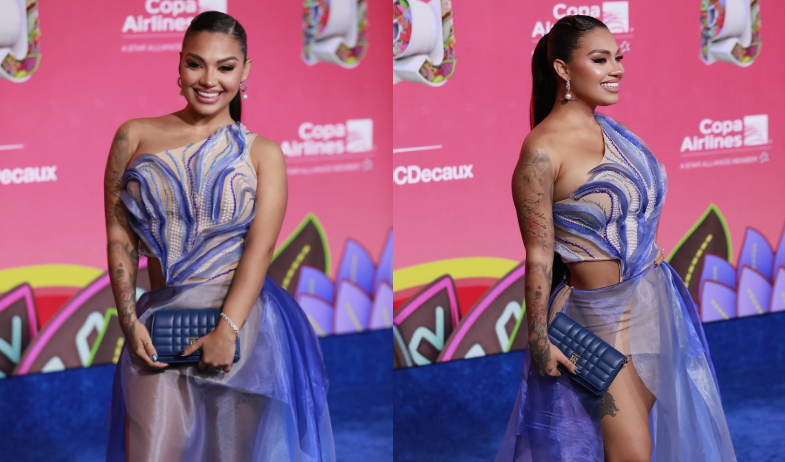 Anyuri responde a las críticas por su vestido y el chicle en los Premios Juventud 