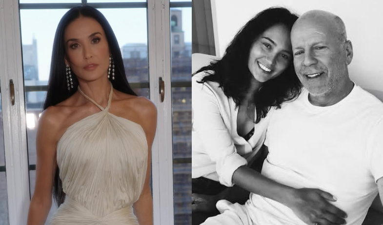 Demi Moore sale en defensa de Emma Heming tras críticas por el cuidado de Bruce Willis 