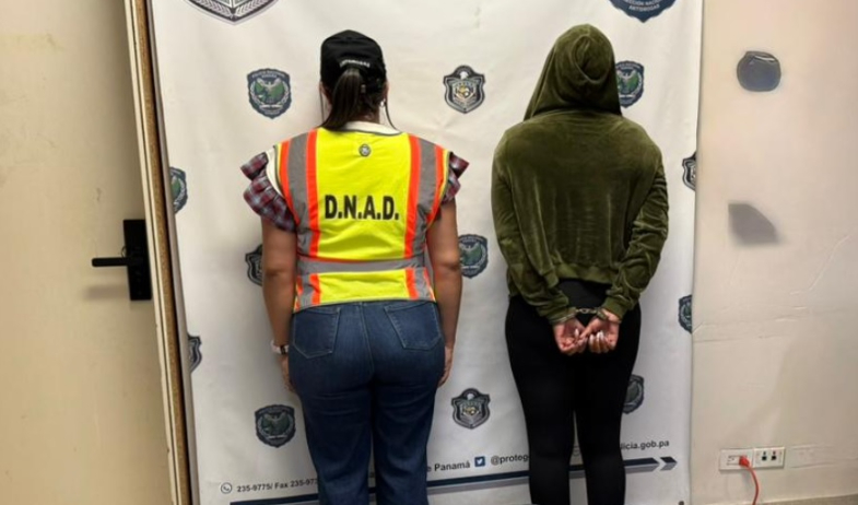 Capturan en Panamá con 50 paquetes de droga a una estadounidense que viajaba hacia España 