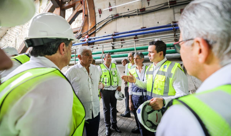 Presidente Mulino inspeccionó avance del túnel bajo el Canal y anunció mano dura contra el narcotráfico 