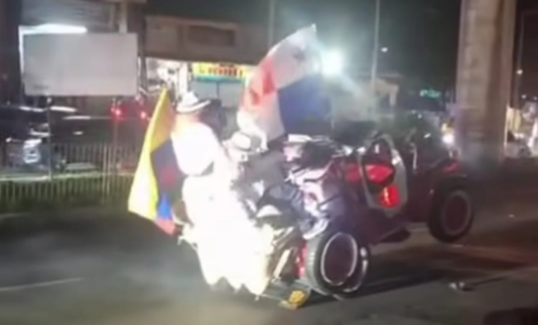 Susto en desfile navideño de San Miguelito deja varios heridos tras accidente vehicular 