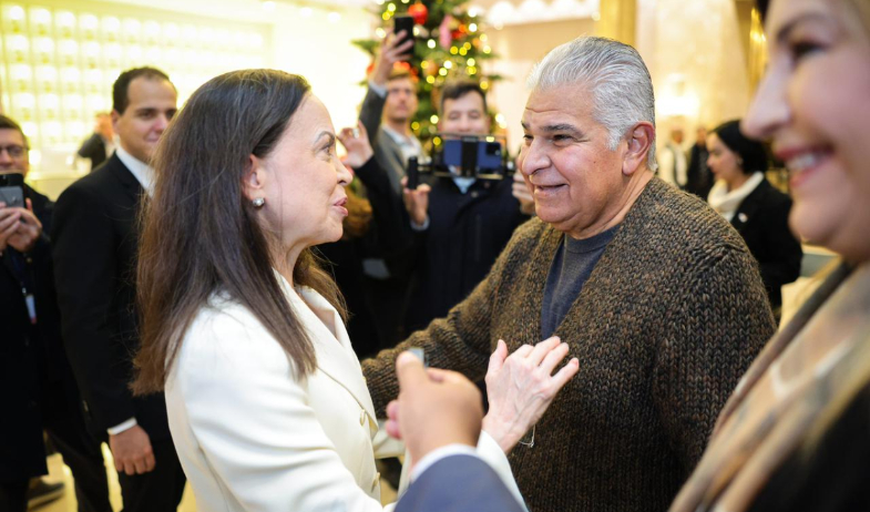 María Corina Machado resalta que Panamá fue el primer país en respaldarla 