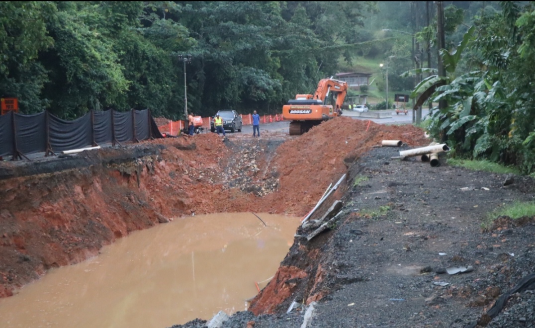 Apertura parcial en el tramo El Guarumal de la carretera Panamá–Colón desde el 8 de enero 