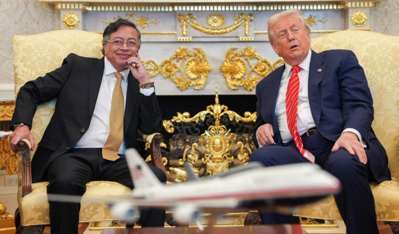 Concluye la reunión de Trump y Petro tras dos horas en la Casa Blanca 