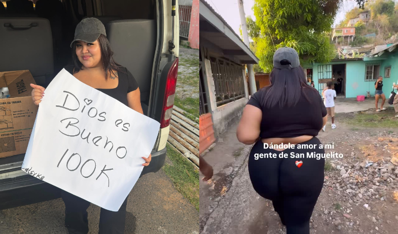 Shelsy celebra sus 100K en Instagram con una jornada solidaria en San Miguelito 