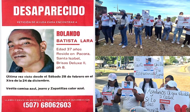 Familia pide ayuda para hallar a Rolando Batista  