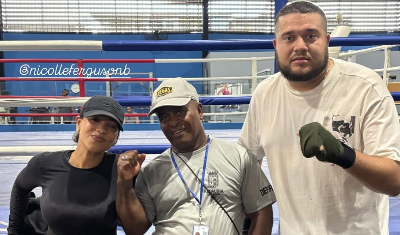 ¡Nicolle Ferguson lo invitó! Samuel Anthony se fue a entrenar boxeo y salió recomendándolo  