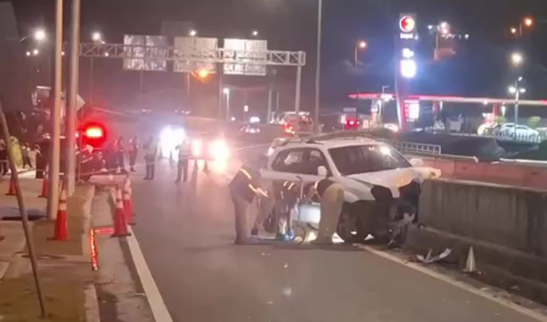 Fatal accidente en la entrada del viaducto de La Chorrera 