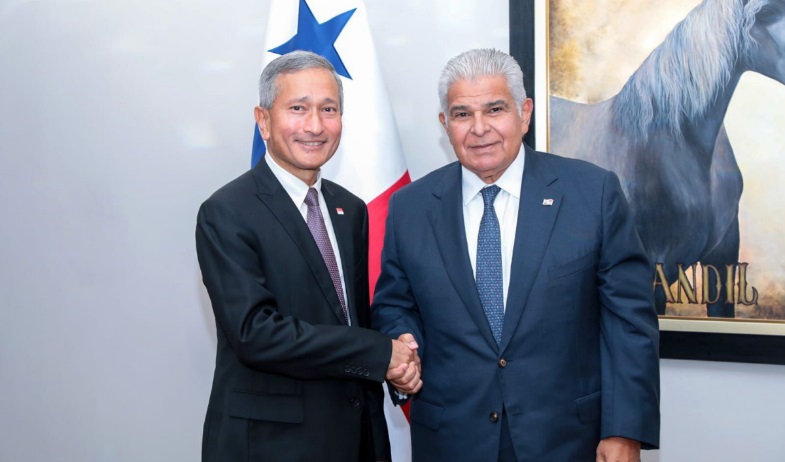 Presidente Mulino y canciller de Singapur destacan la importancia del comercio marítimo y acuerdan estrechar cooperación en ciberseguridad 