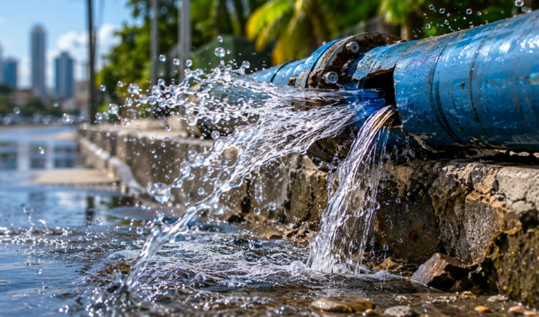 La mitad del agua potable que se produce para la capital de Panamá se pierde en fugas 