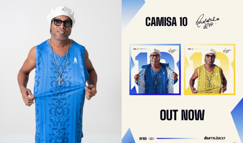 Ronaldinho lanza su primer disco llamado ‘Camisa 10’, con Pitbull, Sean Paul y Juan Magán 