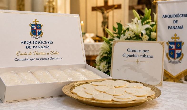 La Iglesia católica panameña envía 35.000 hostias a Cuba y pide orar por el pueblo cubano 
