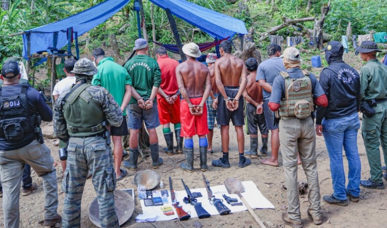 Caen 11 personas en campamentos vinculados a minería ilegal en Mamoní 