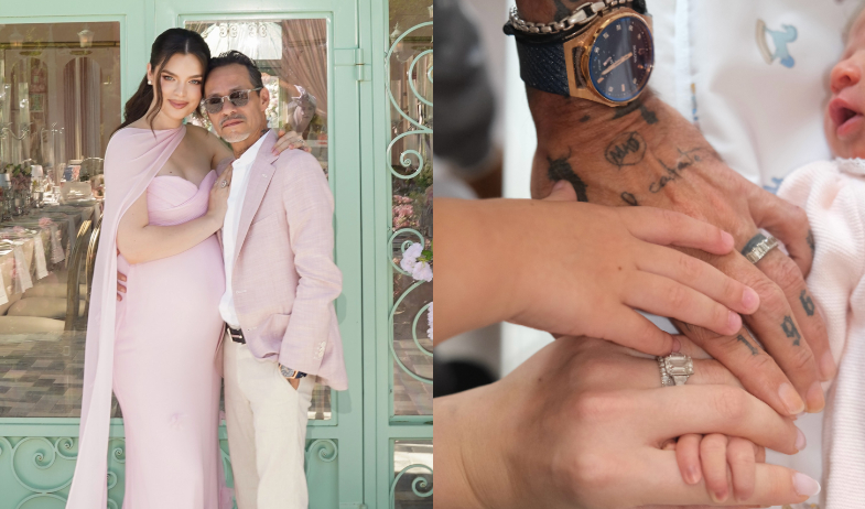 Nadia Ferreira y Marc Anthony anuncian el nacimiento de su hija Myla 