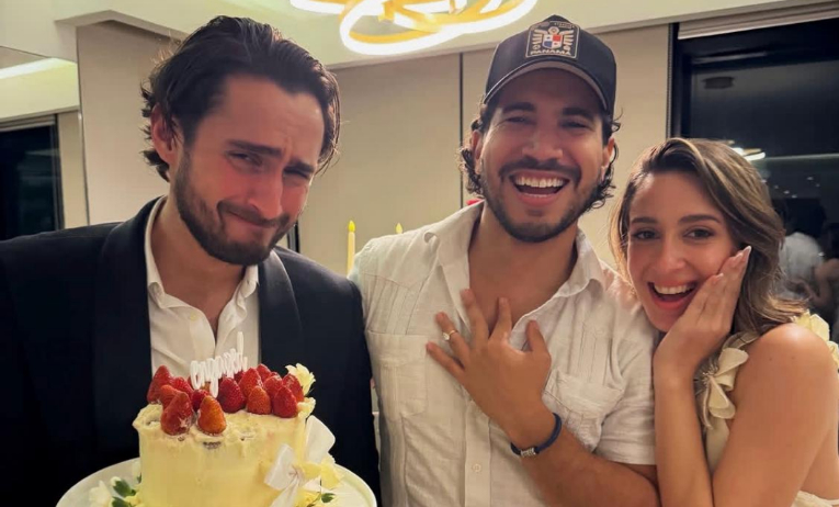 Elmis Castillo, padrino de boda de Diego de Obaldía y Fernanda Achurra 