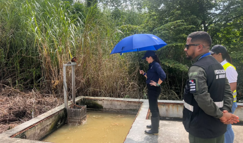 Fiscalía de Ambiente realiza inspección ocular a planta de tratamiento en San Miguelito 