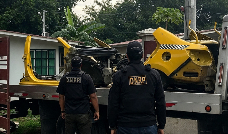 Hallan casa en Nueva Gorgona donde desguazaban vehículos hurtados 
