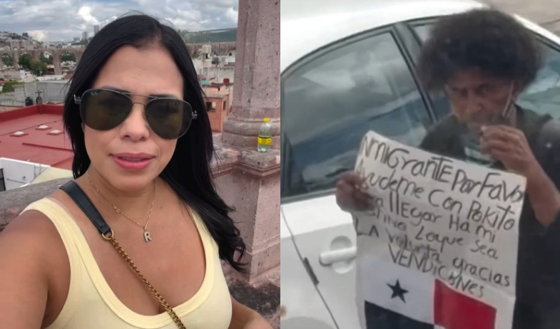 ¡Se le arrugó el corazón! Rosario Grajales se topó con un posible panameño pidiendo dinero en México 