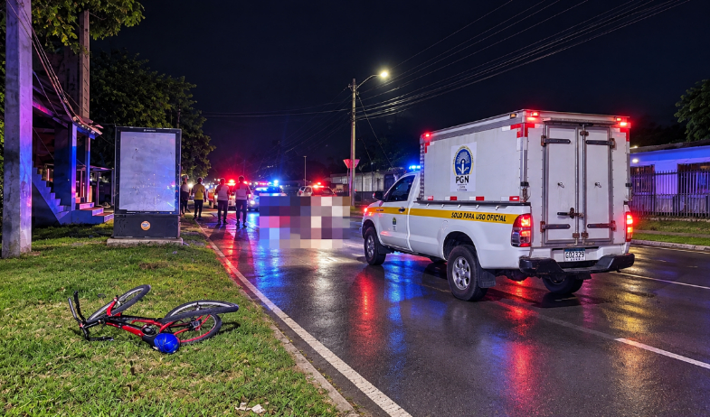 Ciclista muere atropellado en la vía Panamericana en Natá, Coclé 