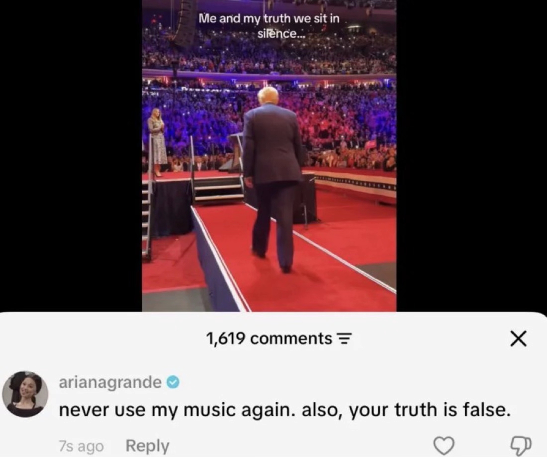 Ariana Grande Donald Trump
