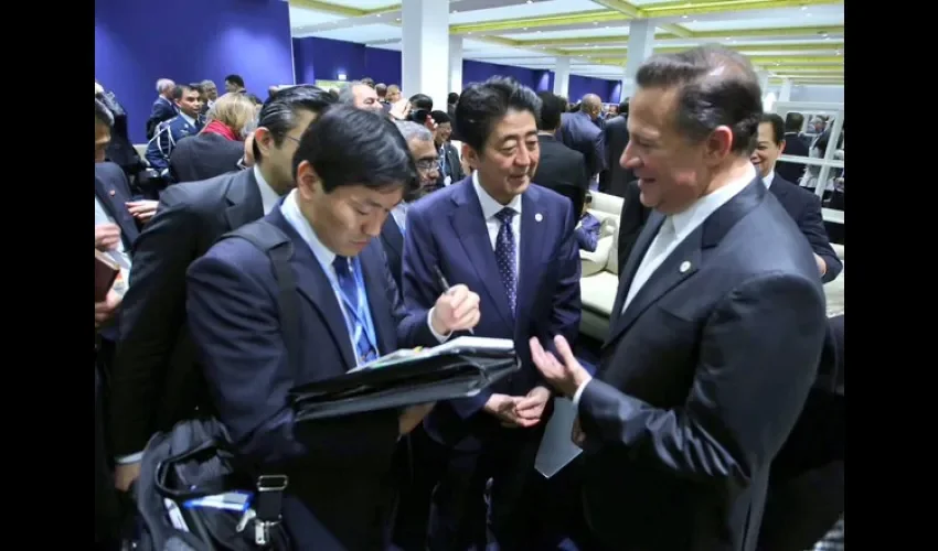 Juan Carlos Varela y Shinzo Abe