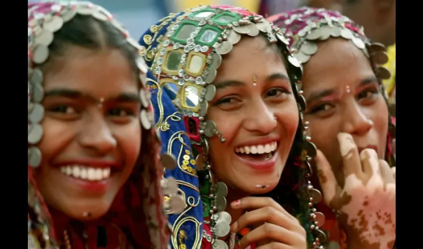 Mujeres jóvenes en la India 