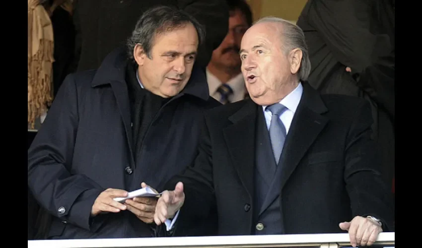  Joseph Blatter y Michel Platini