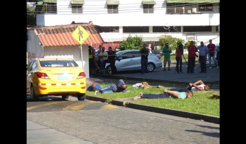 Asaltantes de Banco Banistmo 