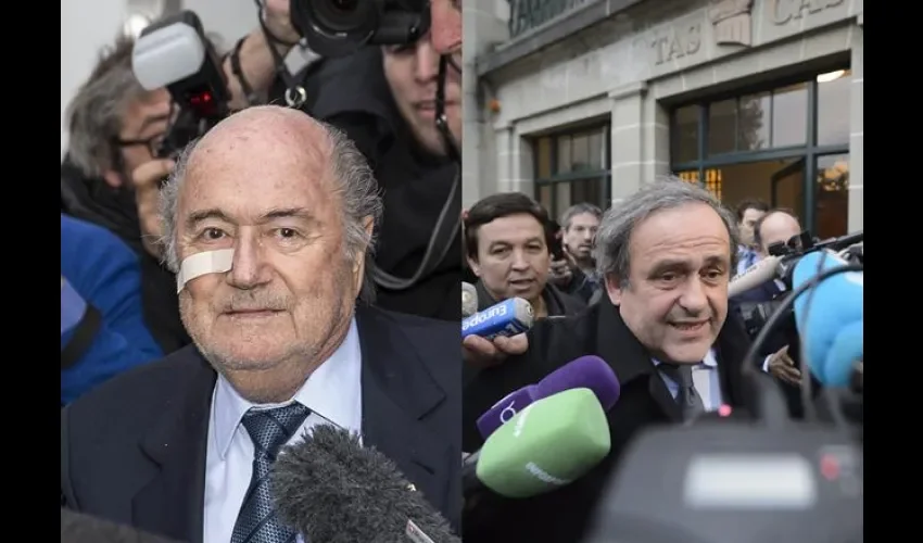 Joseph Blatter y Michel Platini 