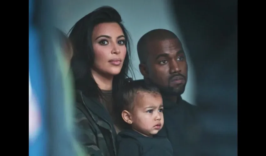 Kim Kardashian, Kanye West y  North West 