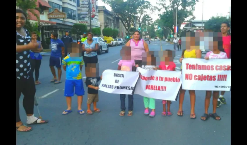 Protesta de damnificados de Samaria 