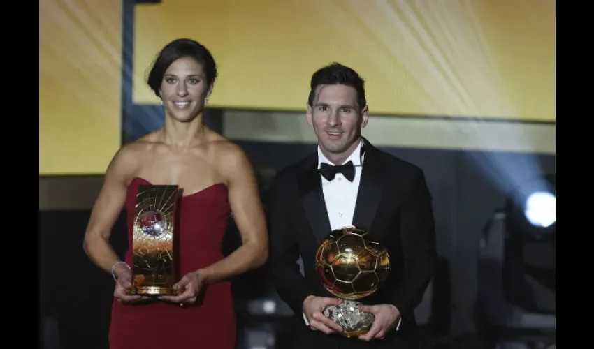  Leo Messi  y Carli Lloyd