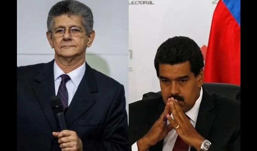 Nicolas Maduro y Henry Ramos Allup
